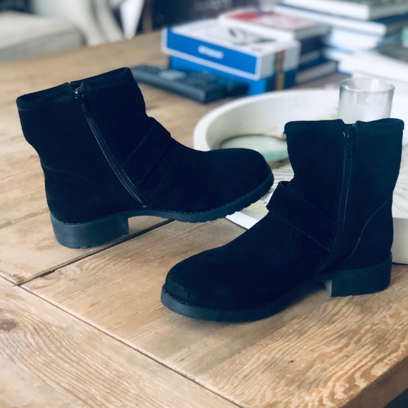 Black Kids Suede ankle boots - Picture 2 of 4